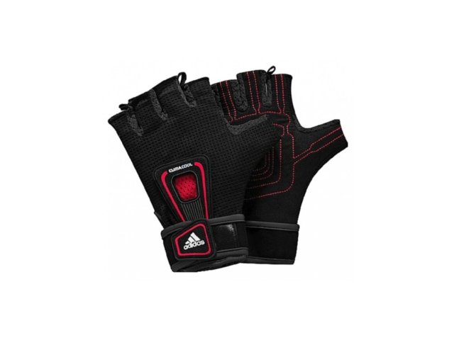 Luva Unissex Adidas E81935 Preto/vermelho