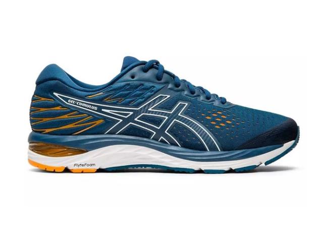 Tnis Masc Asics 1011a551-400 Gel-cumulus 21 Mako Blue / White
