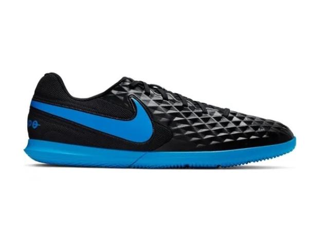 Unissex Nike At6110-004 Chuteira Tiempo Legend 8 Club  ic Preto/azul