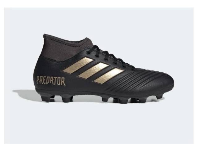 Masc Adidas Ef0384 Chuteira Predator 19 4 s fg Preto/dourado