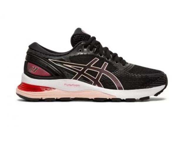Tnis Fem Asics 1012a156.002 Nimbus 21 Black/laser Pink