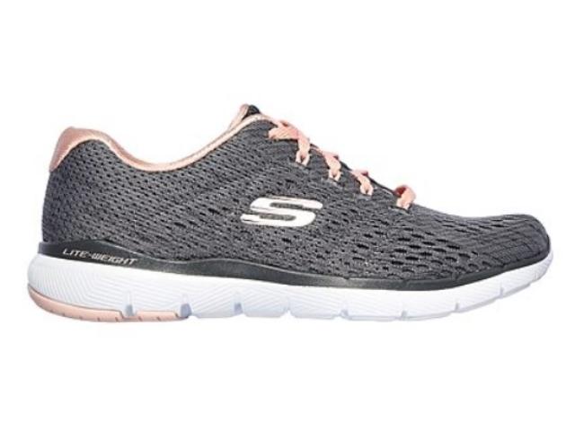 Tnis Fem Skechers 13064-ccpk Cinza/rosa