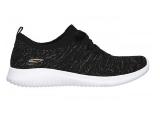 Tnis Feminino Skechers 12843 Bkg Preto