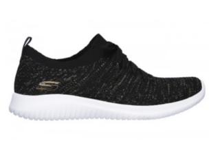 Tnis Feminino Skechers 12843 Bkg Preto