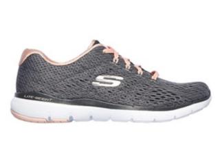 Tnis Fem Skechers 13064-ccpk Cinza/rosa